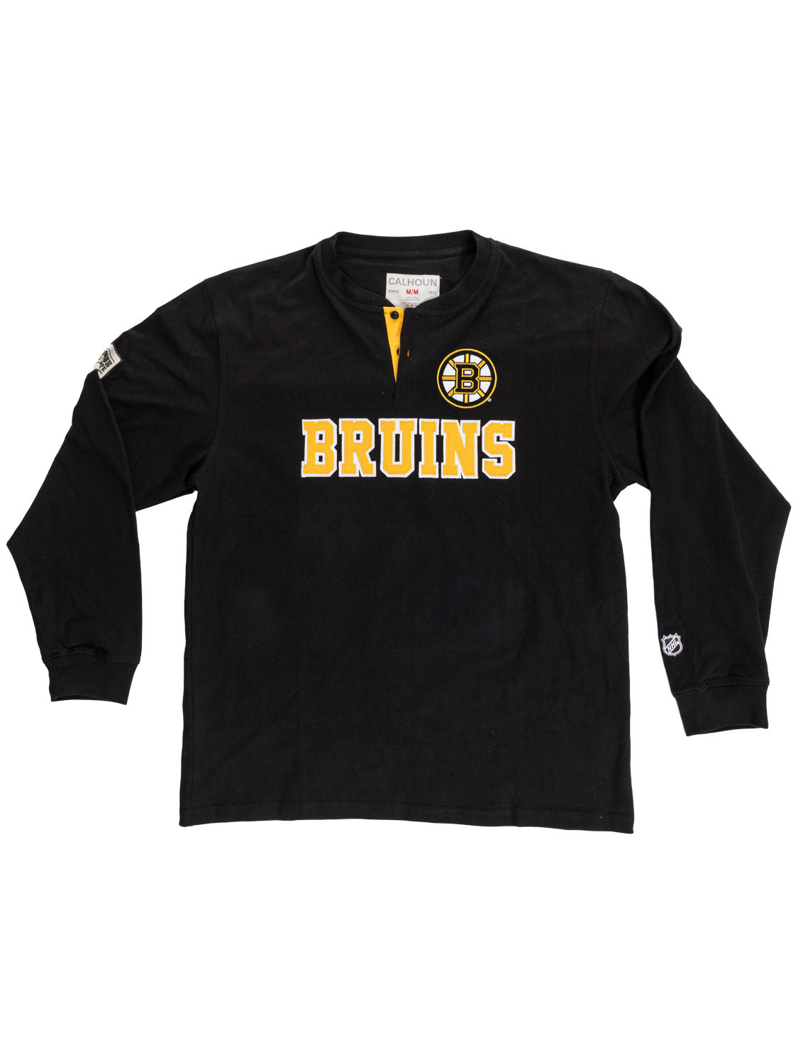 Boston Bruins Long Sleeve Henley