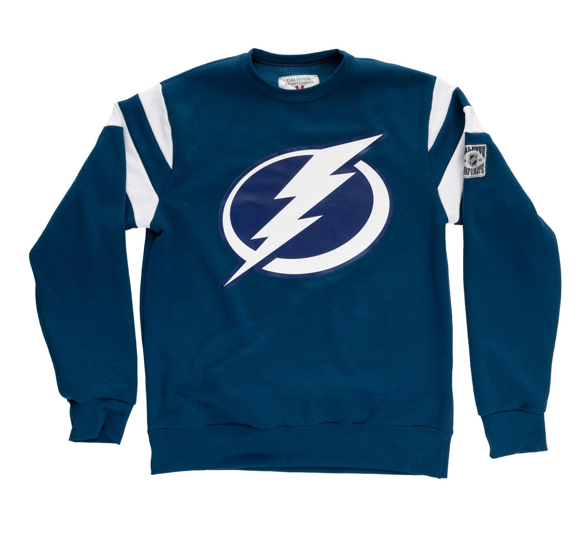 Tampa Bay Lightning Varsity Retro Style Crewneck Sweatshirt