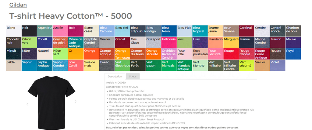 T-SHIRT 5000 : IMPRESSION DTF