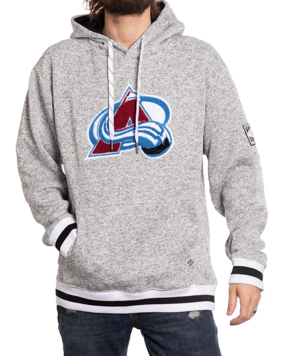Colorado Avalanche "Muskoka Style" Premium Chenille Woven Logo Hoodie