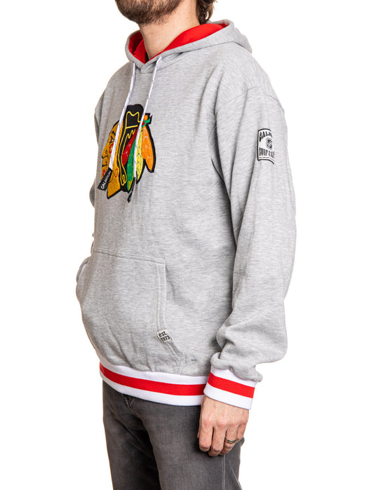Chicago Blackhawks "Muskoka Style" Premium Chenille Woven Logo Hoodie
