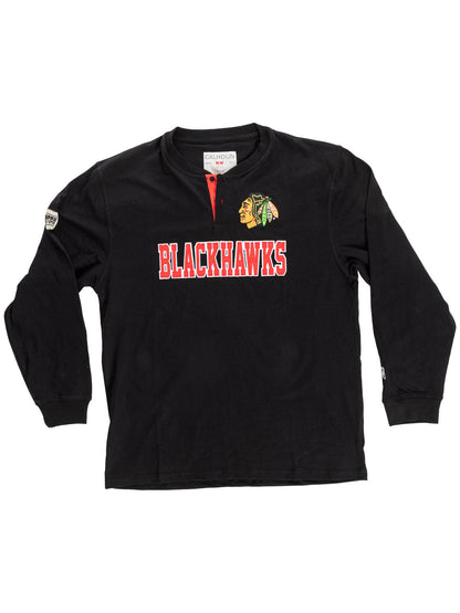 NHL Chicago Blackhawks Long Sleeve Henley
