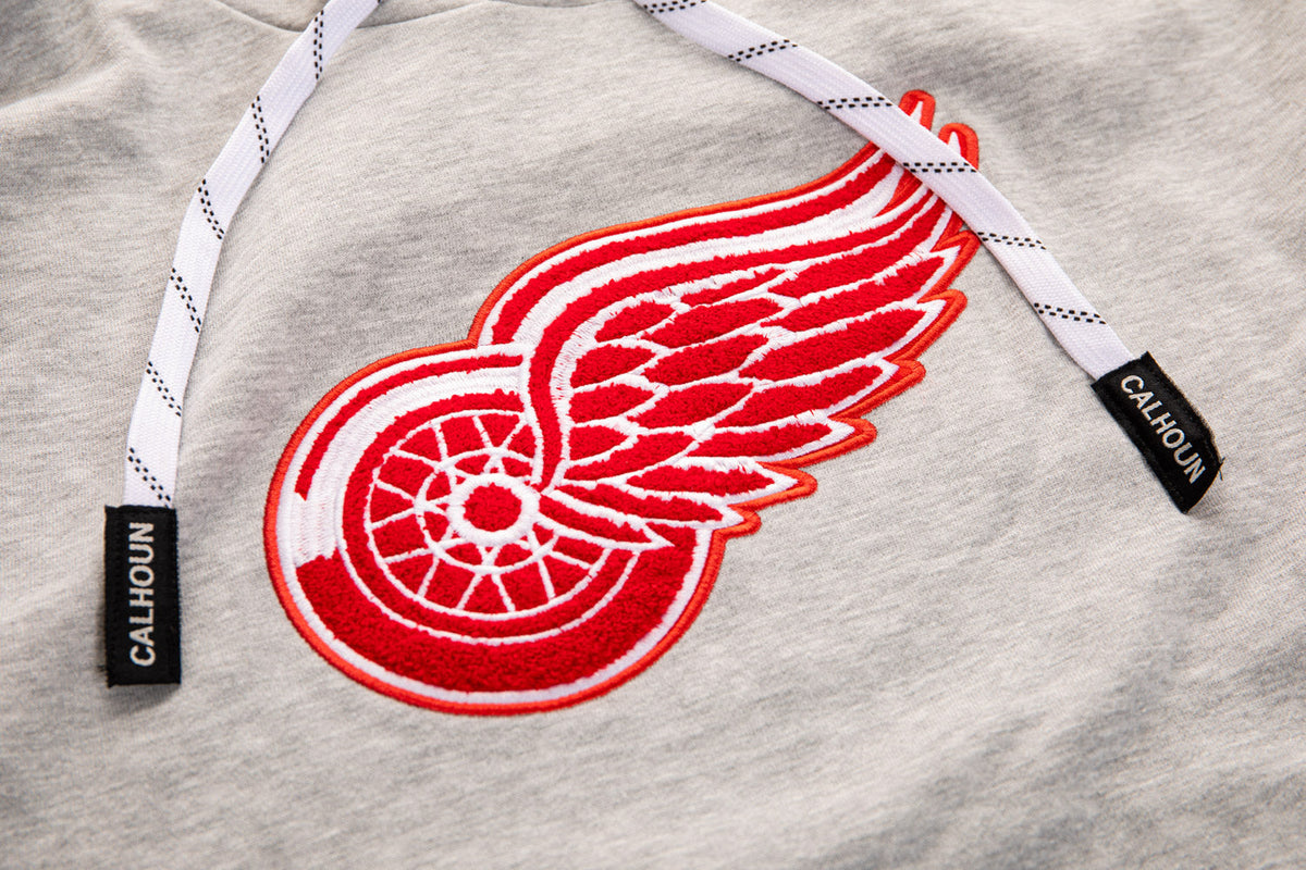 Detroit Red Wings "Muskoka Style" Premium Chenille Woven Logo Hoodie