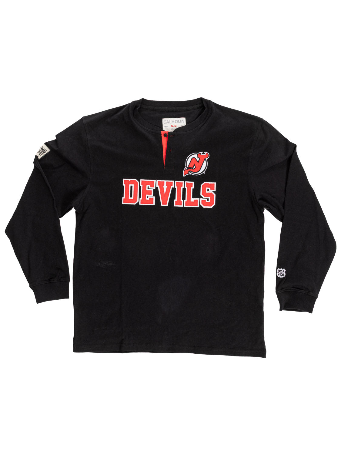 New Jersey Devils Long Sleeve Henley