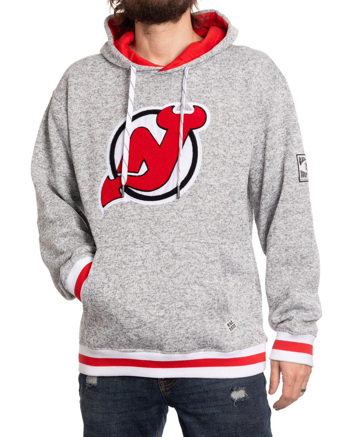 New Jersey Devils "Muskoka Style" Premium Chenille Woven Logo Hoodie