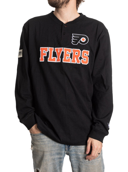 Philadelphia Flyers Long Sleeve Henley