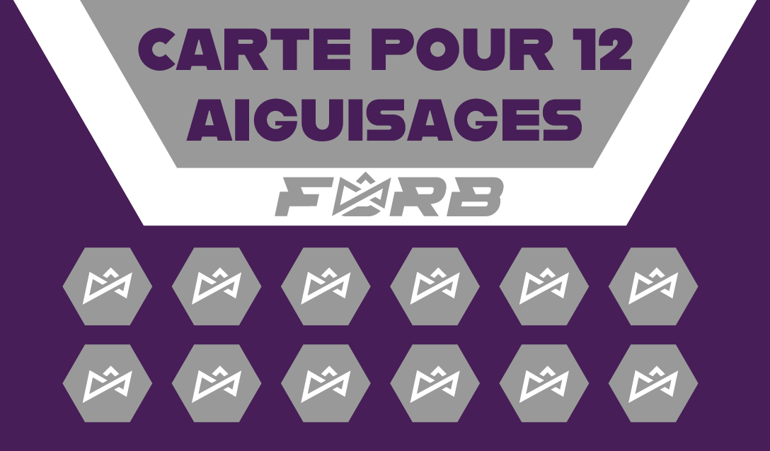 FURB - CARTE POUR 12 AIGUISAGES