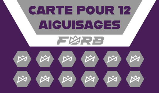 FURB - CARTE POUR 12 AIGUISAGES
