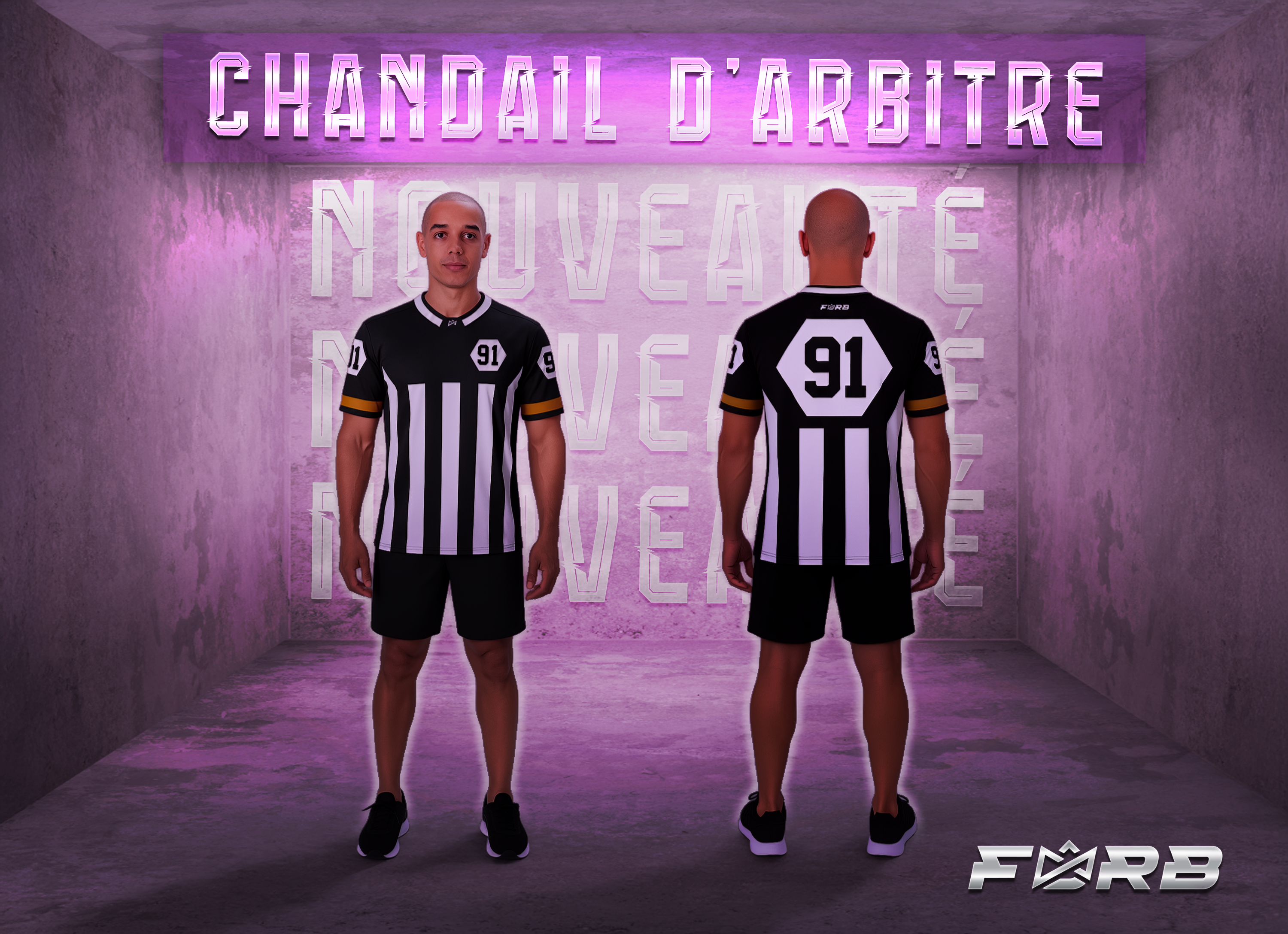 CHANDAIL D'ARBITRE : DEK HOCKEY : MANCHE COURTE