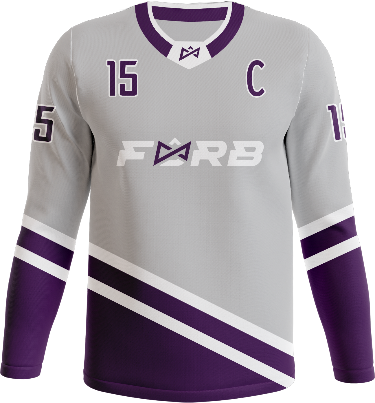 ADULTE - CHANDAIL DEK HOCKEY - MANCHE LONGUE PERSONNALISÉ