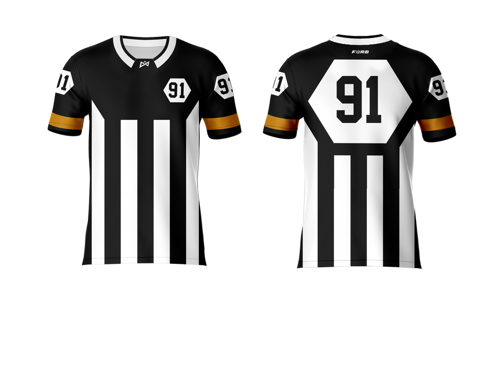 CHANDAIL D'ARBITRE : DEK HOCKEY : MANCHE COURTE
