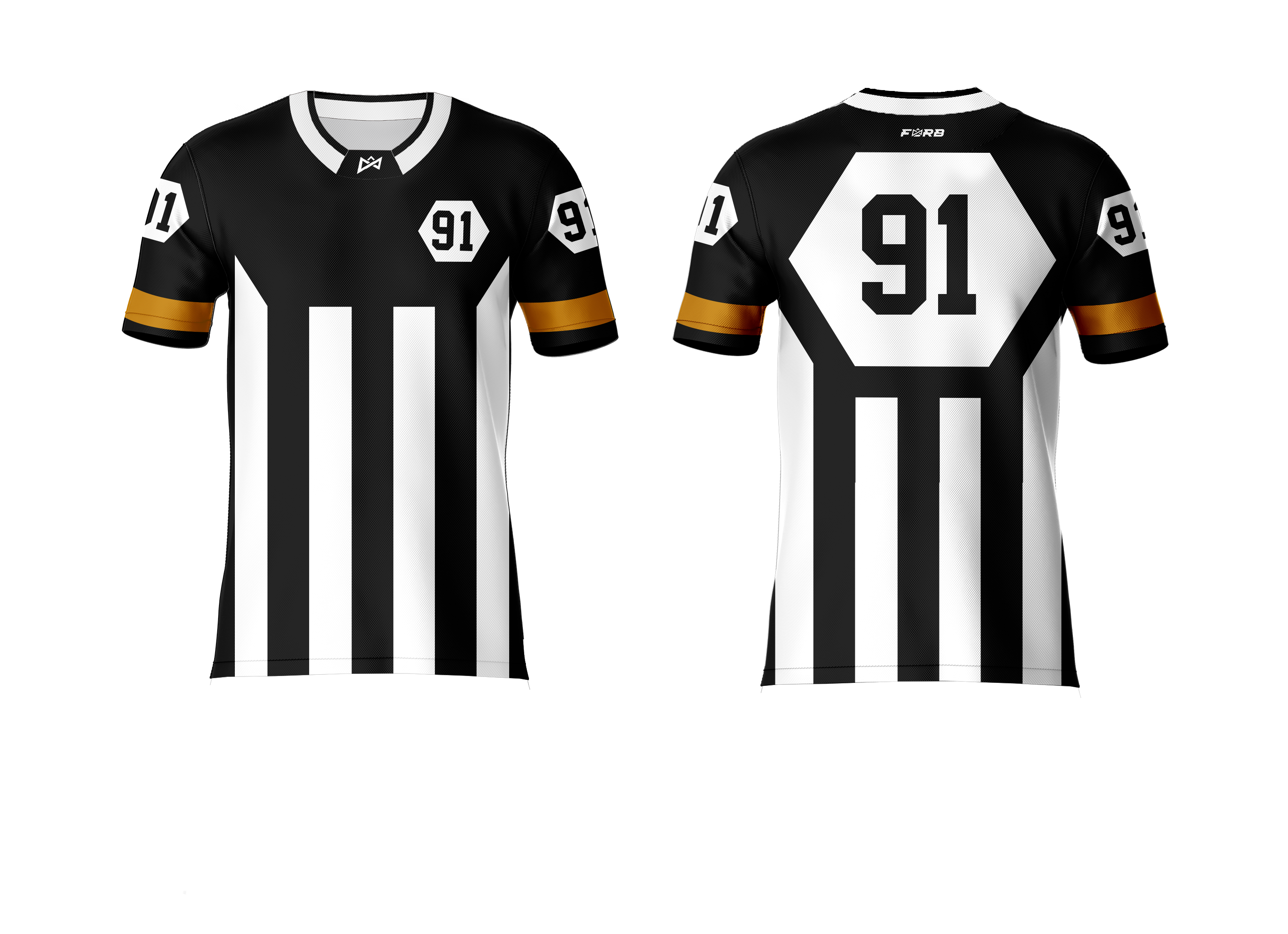 CHANDAIL D'ARBITRE : DEK HOCKEY : MANCHE COURTE