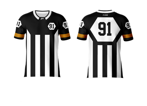 CHANDAIL D'ARBITRE : DEK HOCKEY : MANCHE COURTE