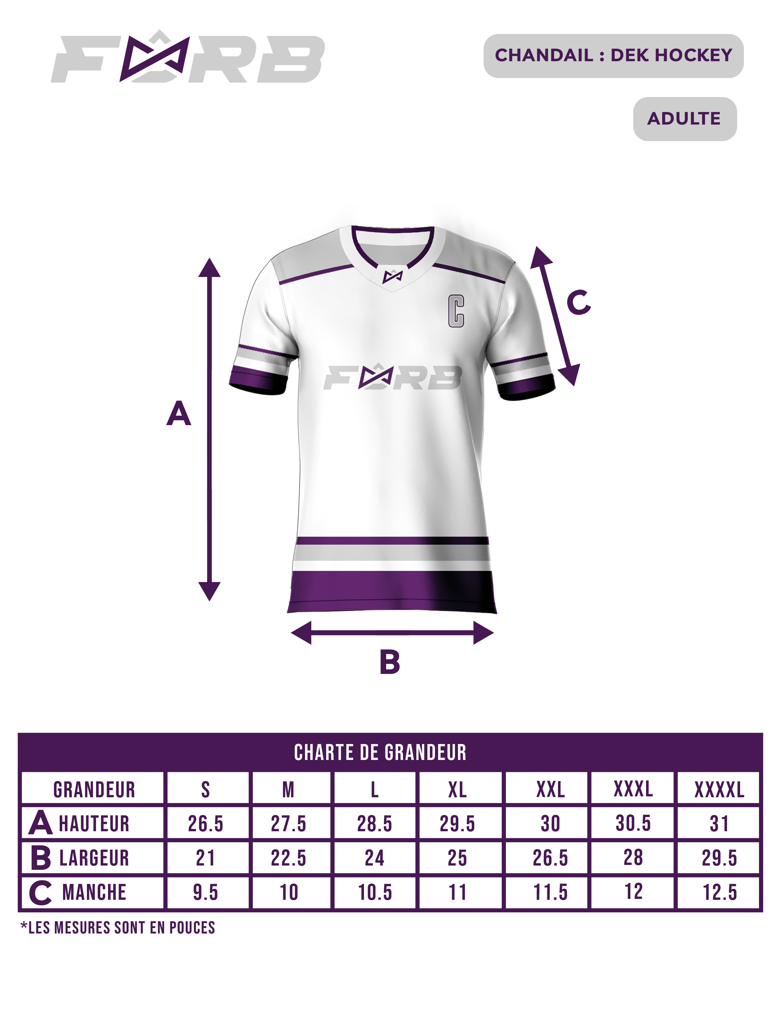 JUNIOR - CHANDAIL DE DEK HOCKEY PERSONNALISÉ