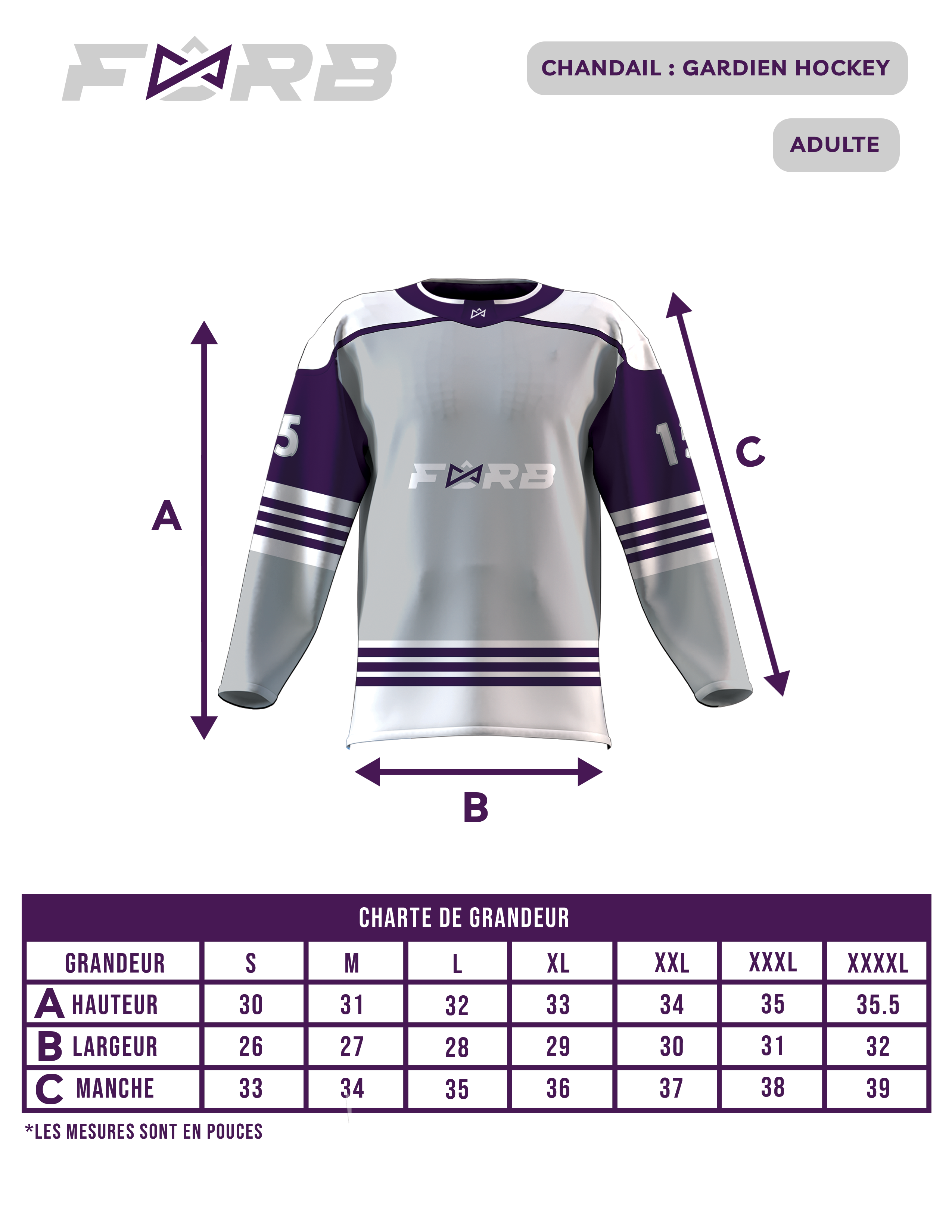 CHANDAIL DE HOCKEY PERSONNALISÉ - FURB FLEX