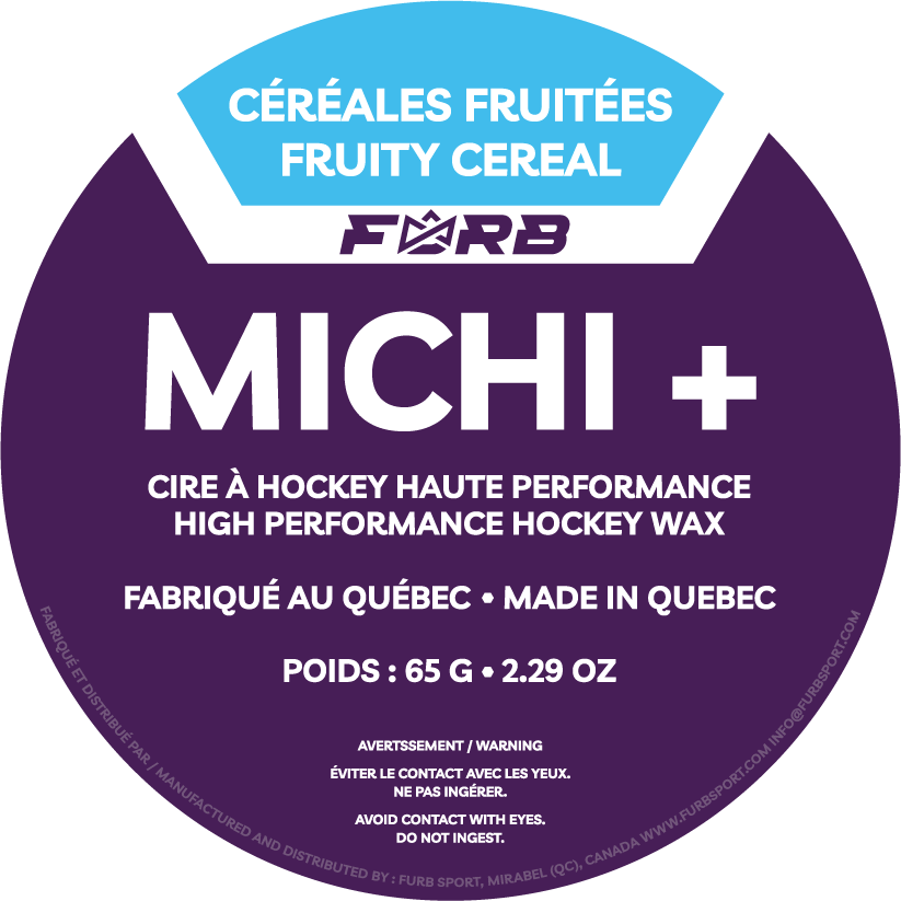 FURB - CIRE À HOCKEY MICHI + : CÉRÉALES FRUITÉES