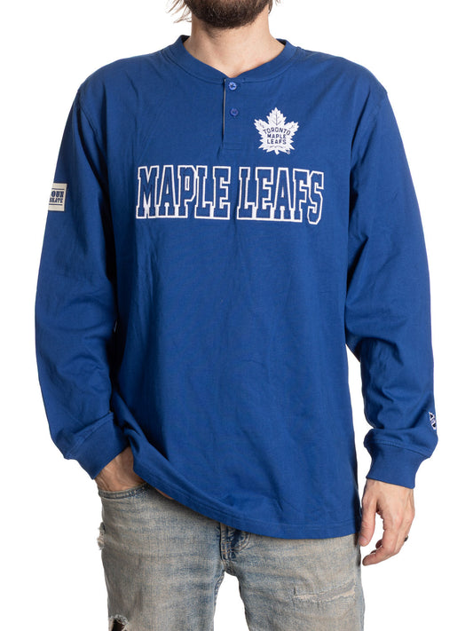 Toronto Maple Leafs Long Sleeve Henley