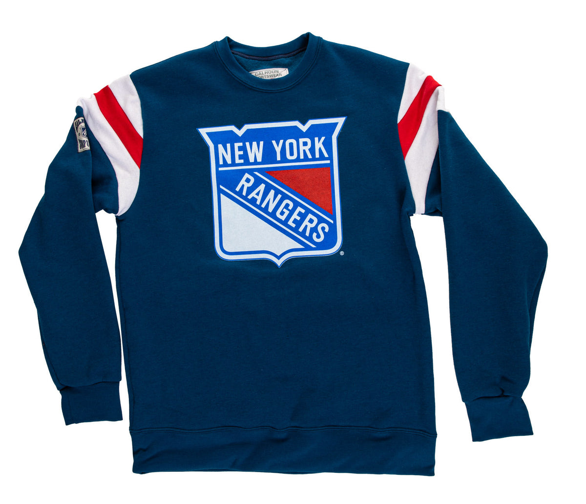 New York Rangers Varsity Retro Style Crewneck Sweatshirt