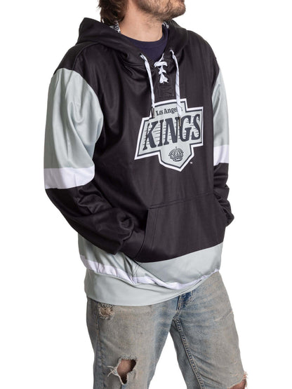Los Angeles Kings Hockey Lace Hoodie