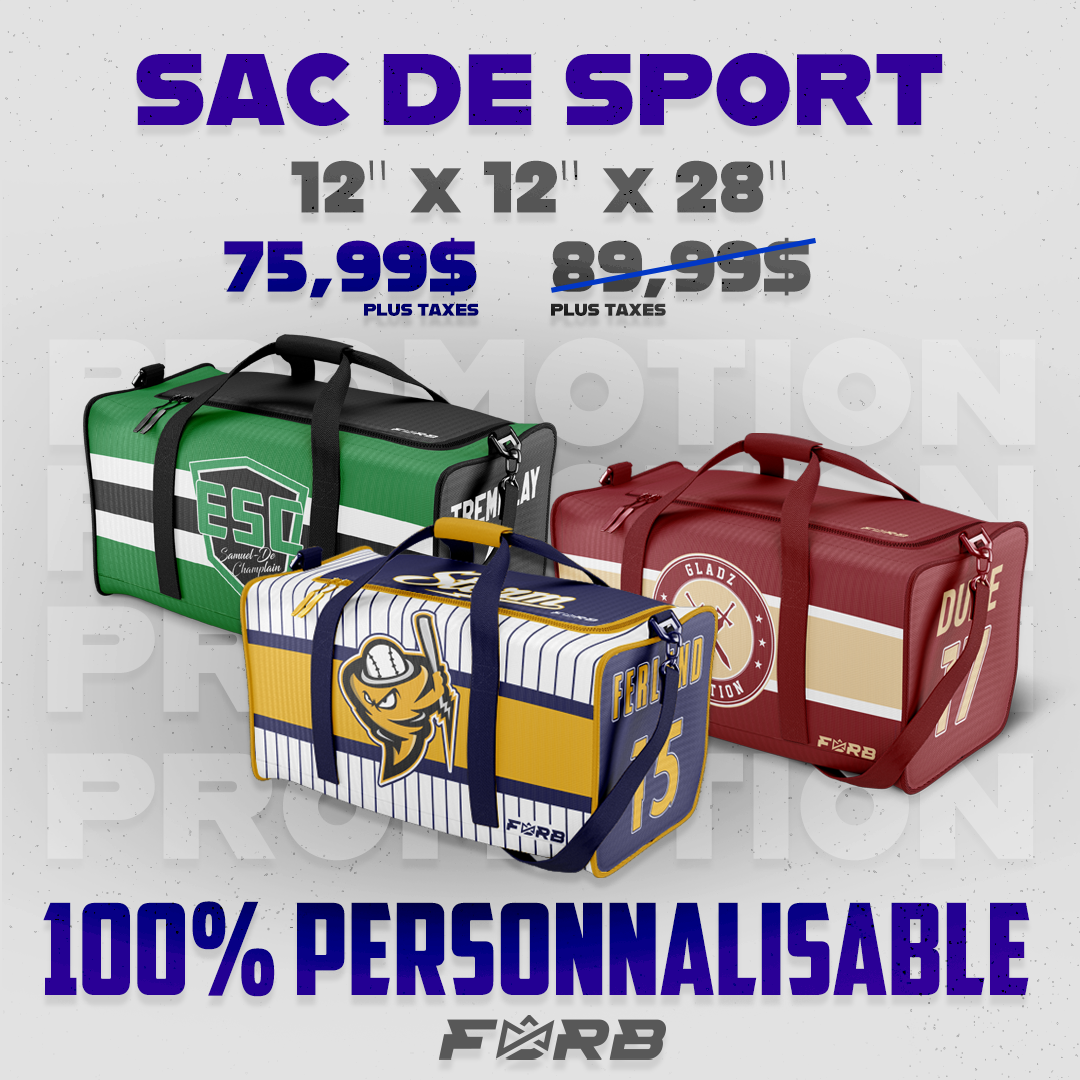 PROMO : SAC DE SPORT PERSONNALISABLE